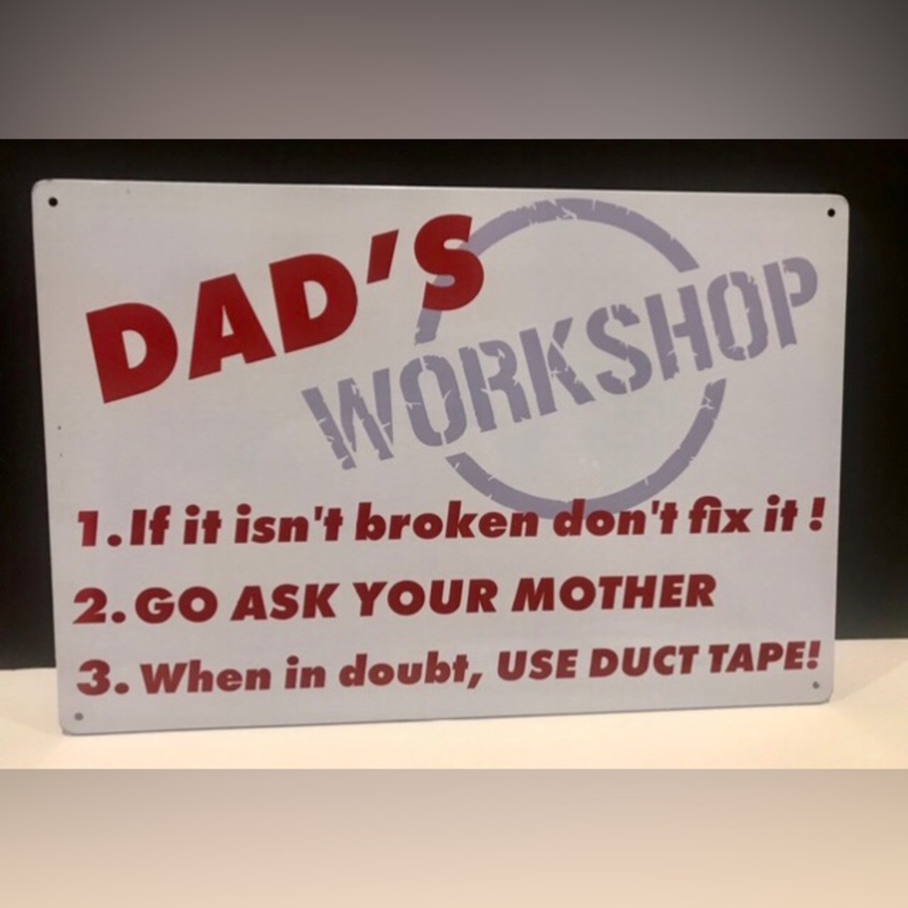 Metal Garage/Shop Sign NWT